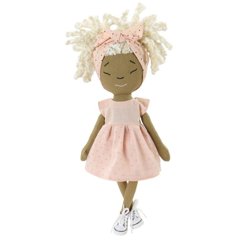 14" Plush Doll Callie: Curly Hair Social Skills Focus Fashion and Beauty Theme
